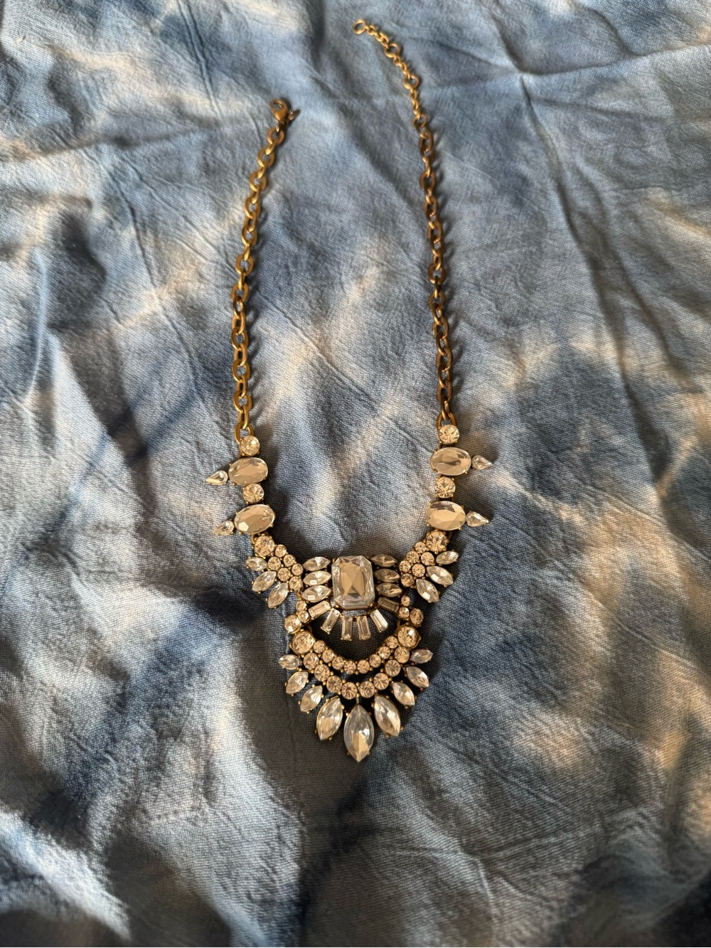 Jcrew Crystal Statement Necklace in Clear Crystal - Women Jewelry
